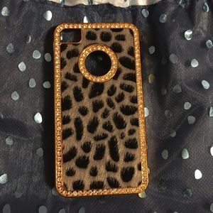 iPhone 4 4s Leopard Fur Print Phone Case